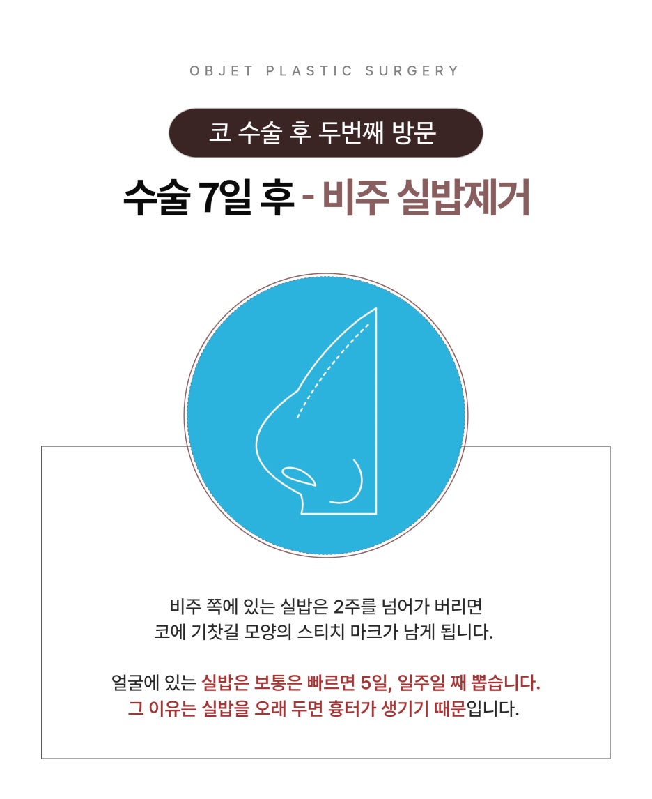 코수술 후 실밥제거 언제 하나요? 관련 이미지 6