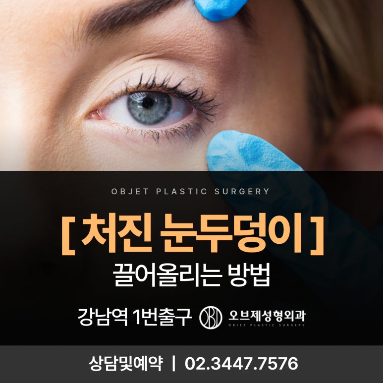 처진 눈두덩이 끌어올리는 방법, 눈썹하거상 관련 이미지 1
