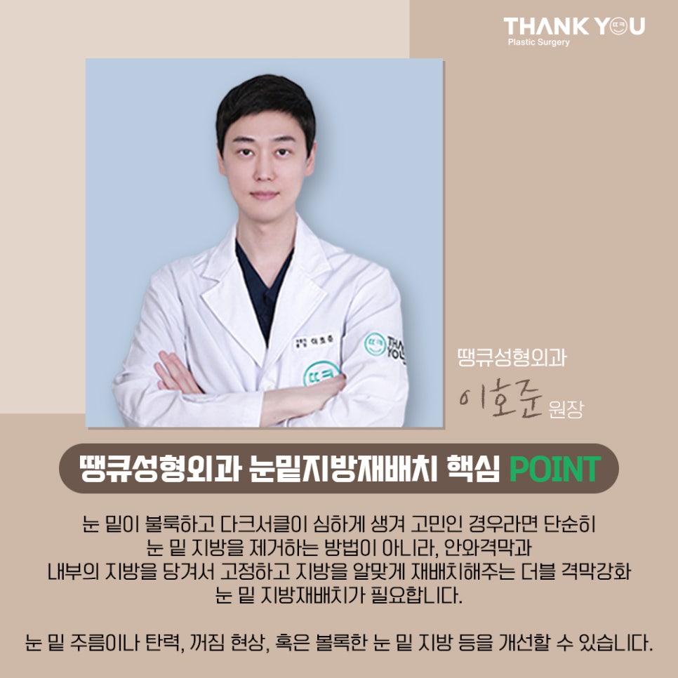 프리미엄 눈밑지방재배치(원데이)란? 땡큐 이호준 원장님 관련 이미지 8