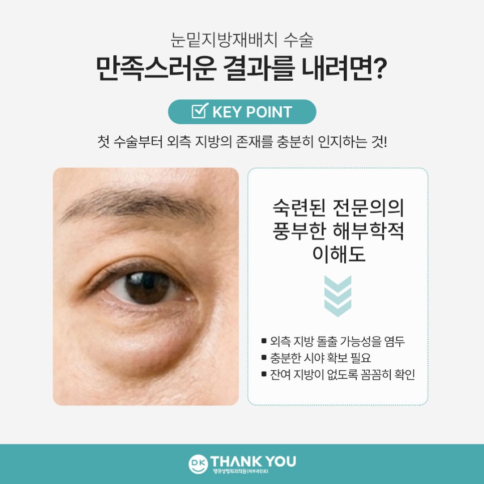 눈밑지방재배치 재발? 수술 후 눈 밑이 볼록한 이유 관련 이미지 5