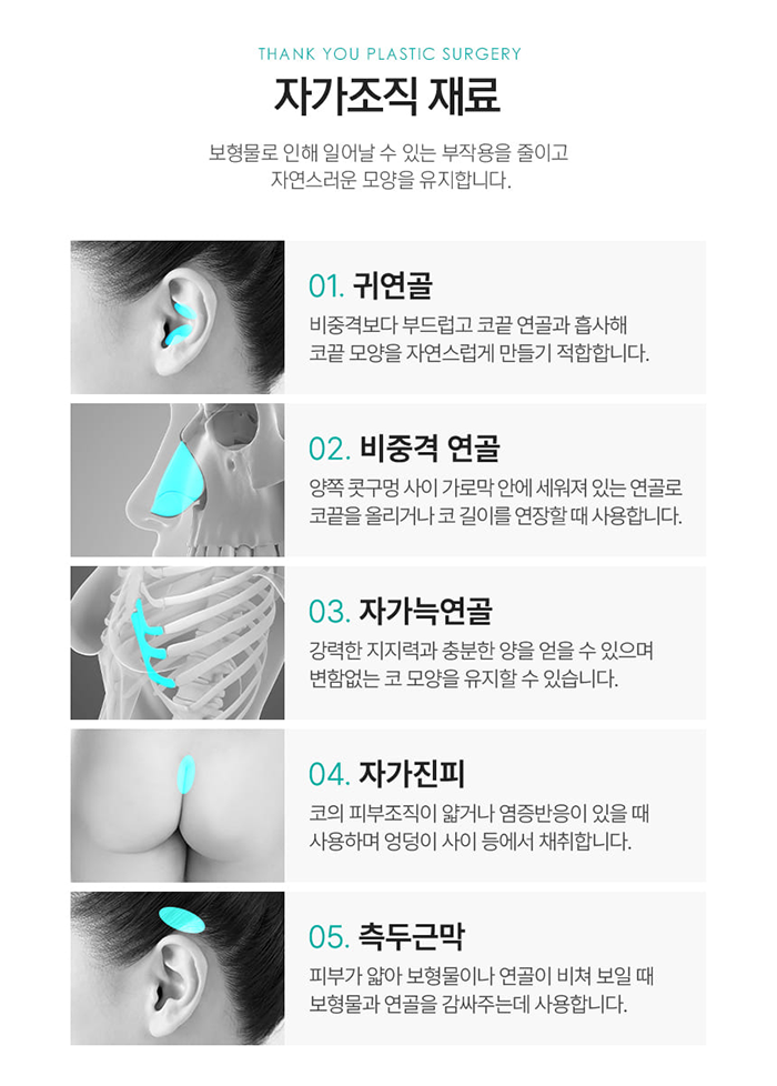 첫코성형, 자연스러운 결과를 원한다면?! >> 무보형물코성형 관련 이미지 6