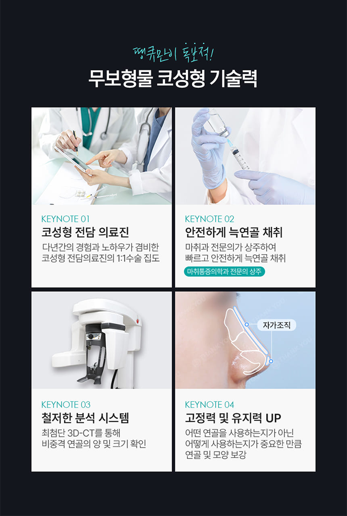 첫코성형, 자연스러운 결과를 원한다면?! >> 무보형물코성형 관련 이미지 17