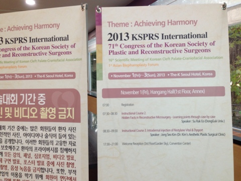 성형외과 IC lecture 레스틸렌 물광 더마톡신 발표 / 2013년 대한미용성형외과학회 11월 1일 아침 8:30-9:30 서울케이호텔 한강룸 관련 이미지 1