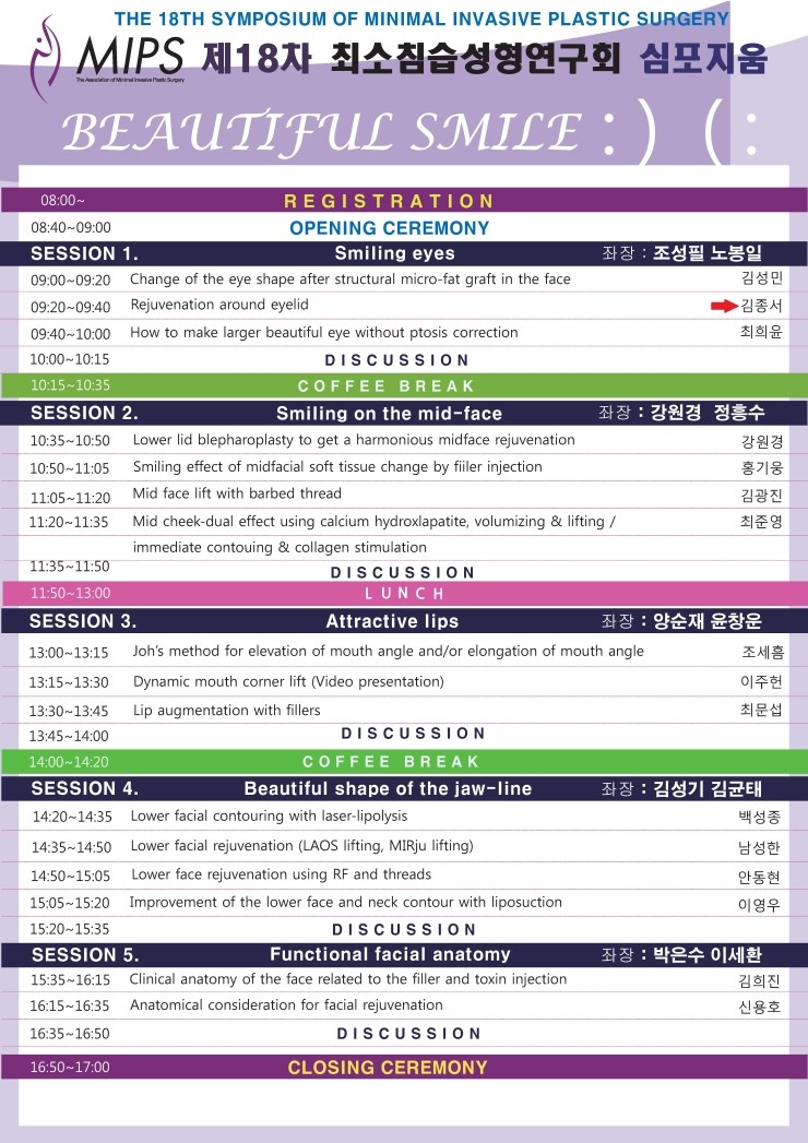 제 18차 최소침습성형연구회 심포지움 / 김종서원장 2013.9.8 강남성모병원 관련 이미지 1