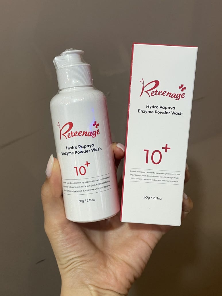 Recommended Powder Cleanser for Dead Skin Care: "Retinage Hydro Papaya Granule Peel" image 1