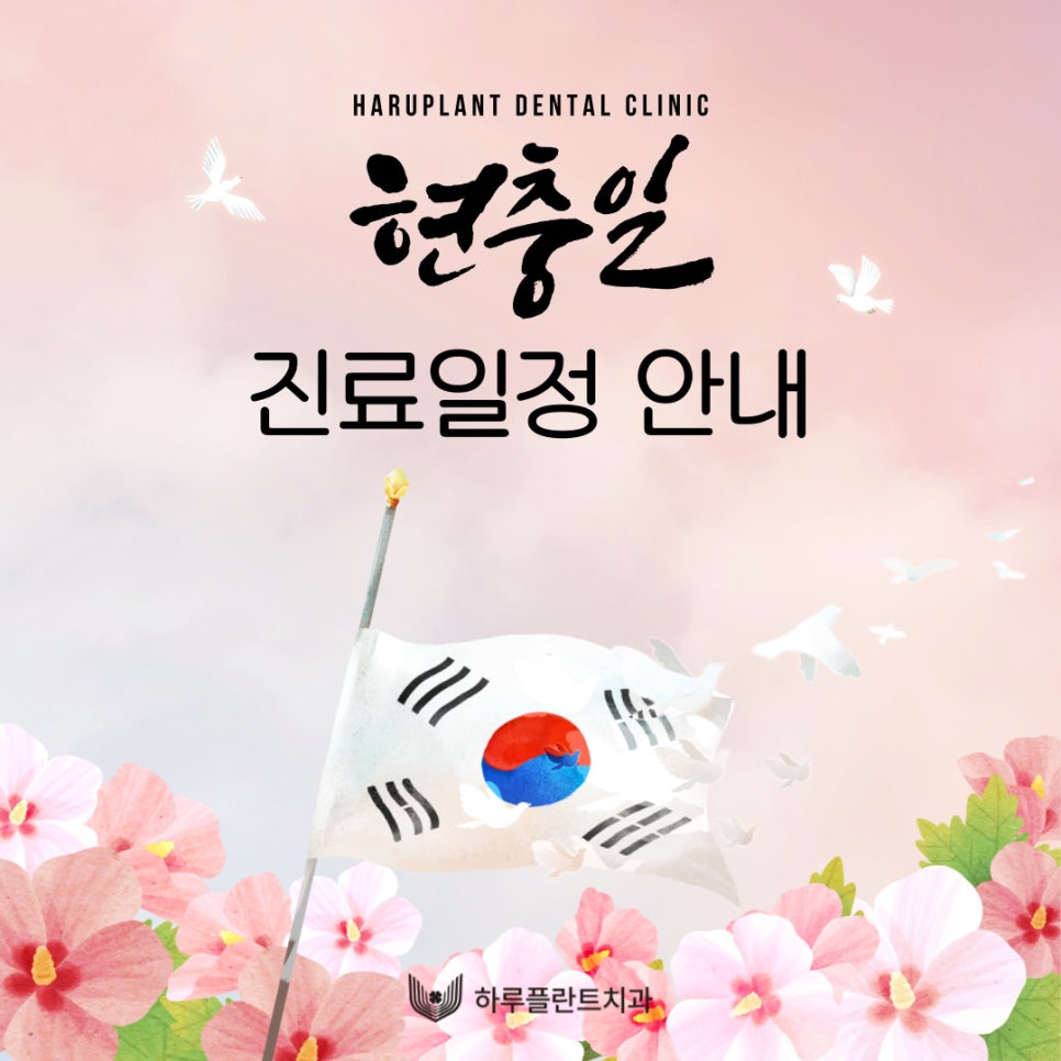 강남 하루플란트치과 현충일 진료 일정 안내 관련 이미지 1