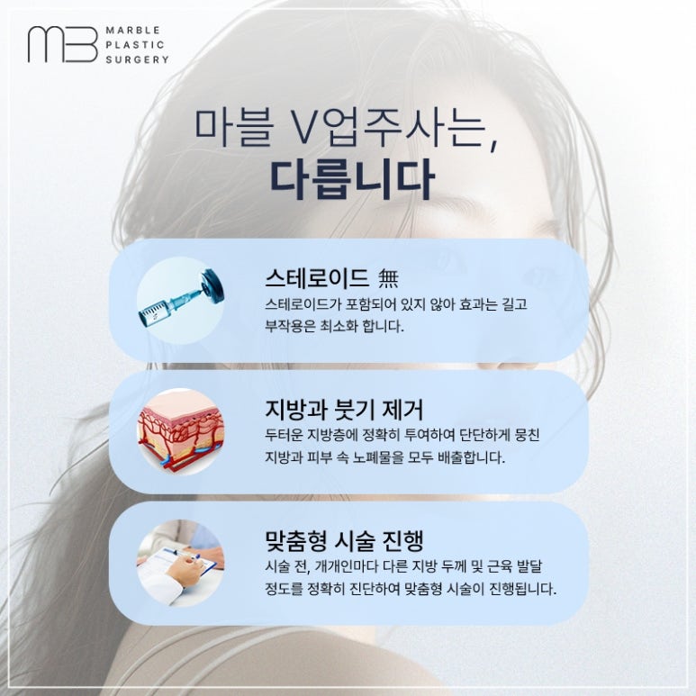 마블성형외과 윤곽주사와 V업주사로 완성하는 아름다운 얼굴 라인 관련 이미지 5