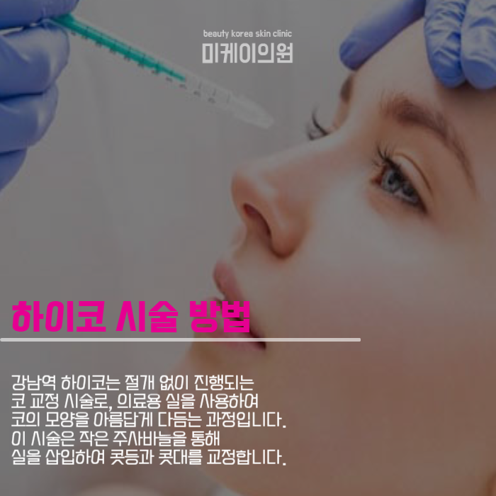 강남역 하이코 자연스러운 코를 만들기 위해 관련 이미지 3