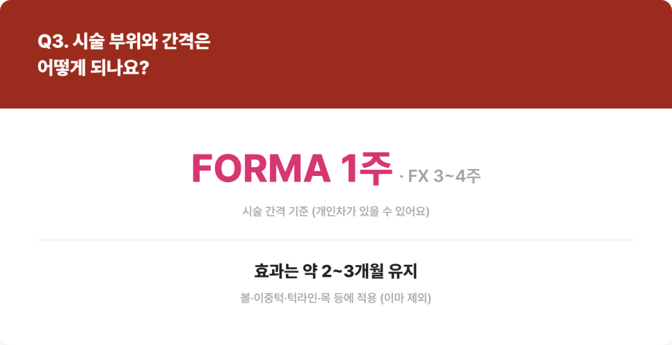 Gangnam Station InMode Lifting | A Guide to the Differences Between FORMA·FX and Treatment Areas image 6