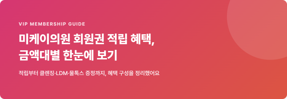 미케이의원 회원권 적립 혜택, 금액미케이의원 회원권 적립 혜택, 금액대별 한눈에 보기대별 한눈에 보기 관련 이미지 2