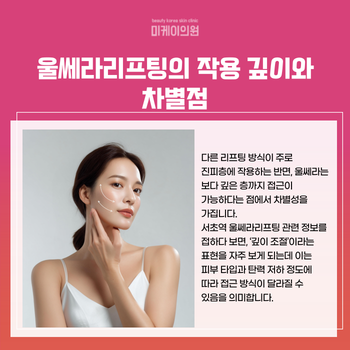 Principles of Ultherapy Lifting at Seocho Station and Selection Criteria image 4