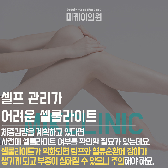 다리셀룰라이트 개인의 체형을 고려한 케어 관련 이미지 2