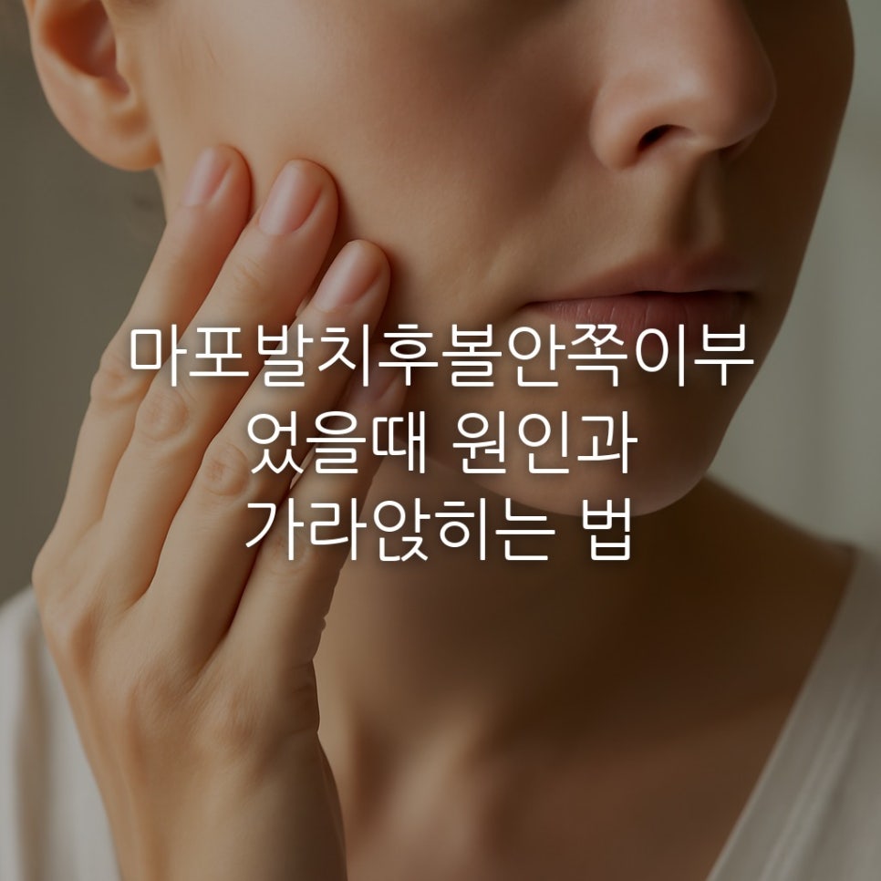 마포발치후볼안쪽이부었을때 원인과 가라앉히는 법 관련 이미지 1