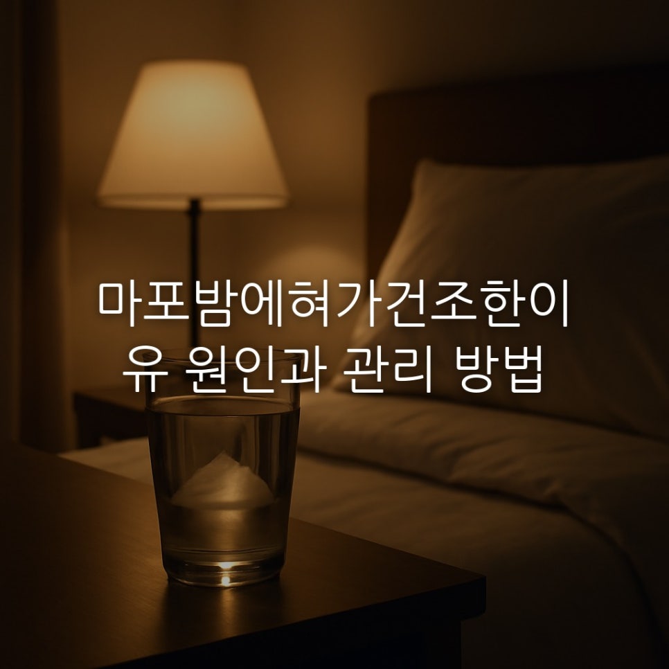 마포밤에혀가건조한이유 원인과 관리 방법 관련 이미지 1
