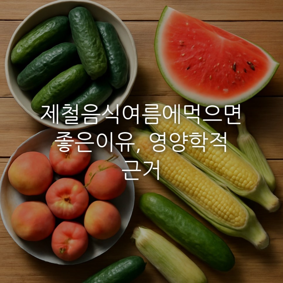 제철음식여름에먹으면좋은이유, 영양학적 근거 관련 이미지 1