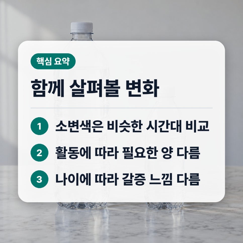 더울때물병마시는횟수 갈증이 나면 얼마나 마시나요? 관련 이미지 2