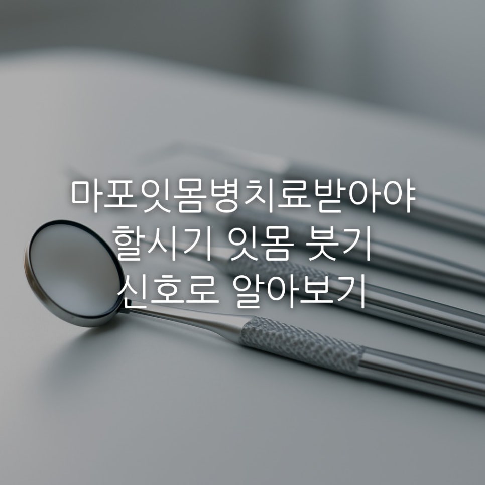 마포잇몸병치료받아야할시기 잇몸 붓기 신호로 알아보기 관련 이미지 1