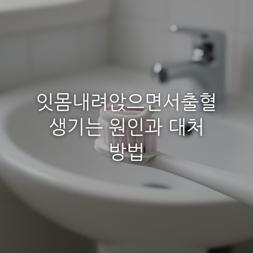 잇몸내려앉으면서출혈 생기는 원인과 대처 방법 관련 이미지 1