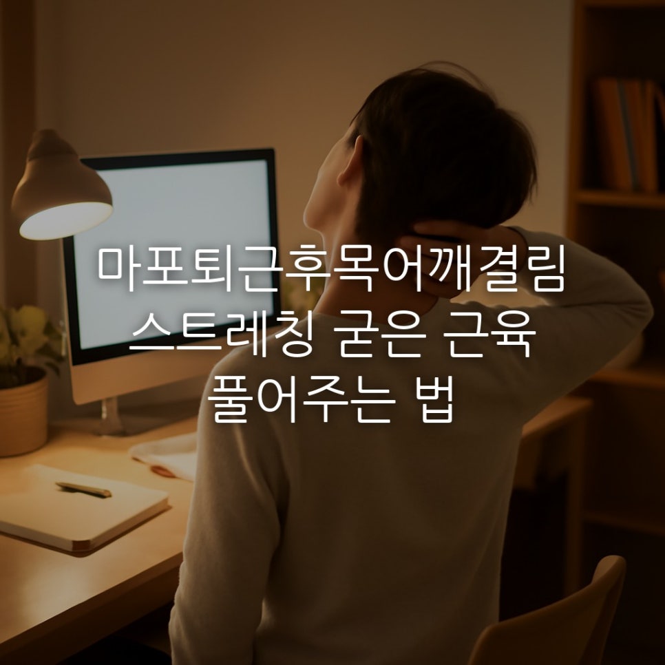 마포퇴근후목어깨결림스트레칭 굳은 근육 풀어주는 법 관련 이미지 1