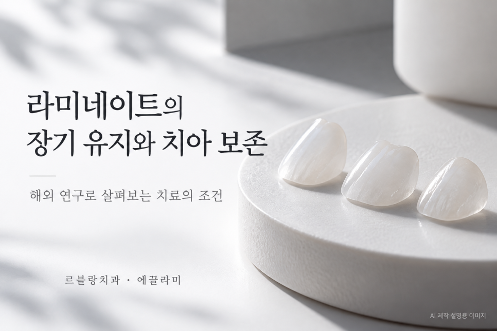 논현역 치과 르블랑치과|라미네이트(에끌라미)의 장기 유지와 치아 보존에 관한 문헌고찰 관련 이미지 1