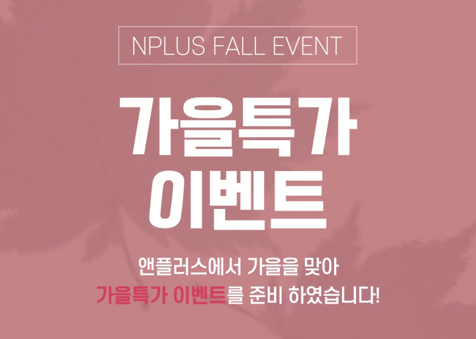🍁가을엔 앤플러스의원 코성형 이벤트🍁 관련 이미지 1