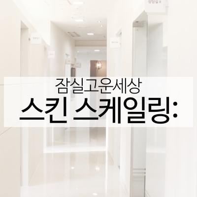 피부 오돌토돌 고민해결! 메디컬스킨케어 스킨스케일링과 함께 한여름에도 맑은 피부로 거듭나요! (잠실고운세상피부과/잠실피부과추천/잠실역피부과) 관련 이미지 7