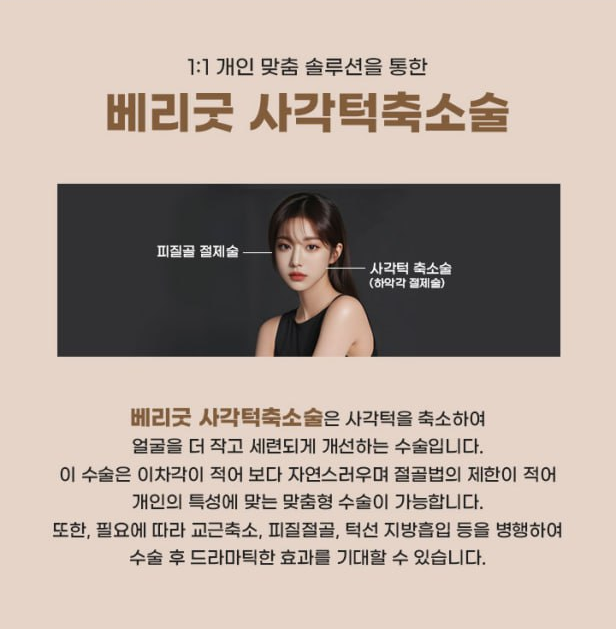 작고 조화로운 얼굴형을 꿈꾼다면, 베리굿성형외과 안면윤곽 관련 이미지 8