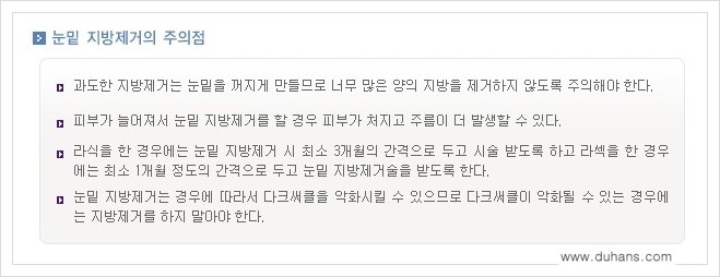[두한성형외과 경쟁력 지방제거] - [눈밑(눈위)지방제거, 눈꺼풀(윗눈꺼풀)지방제거 안내 ②] 관련 이미지 2