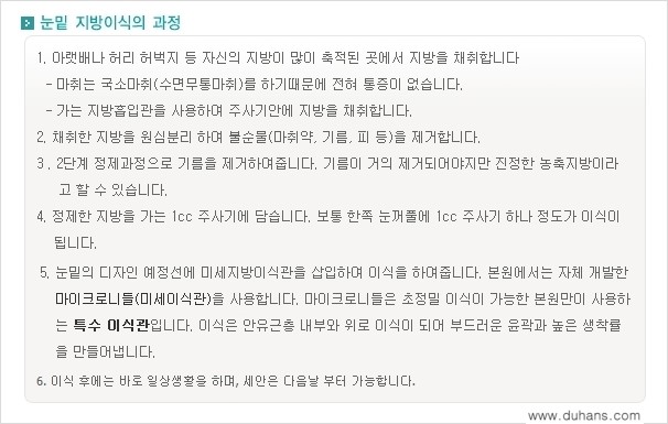 [두한성형외과 경쟁력 미세지방이식] - [다크써클 & 눈밑주름 미세지방이식 2.] 관련 이미지 2
