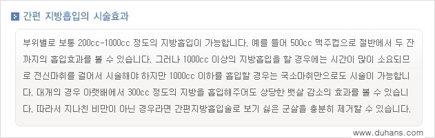 [두한성형외과 간편 지방흡입] - [복부(뱃살) 지방흡입 안내 ①] 관련 이미지 6
