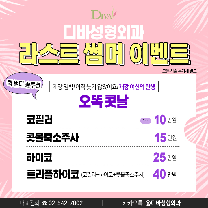 디바성형외과 라스트 썸머 이벤트 관련 이미지 3