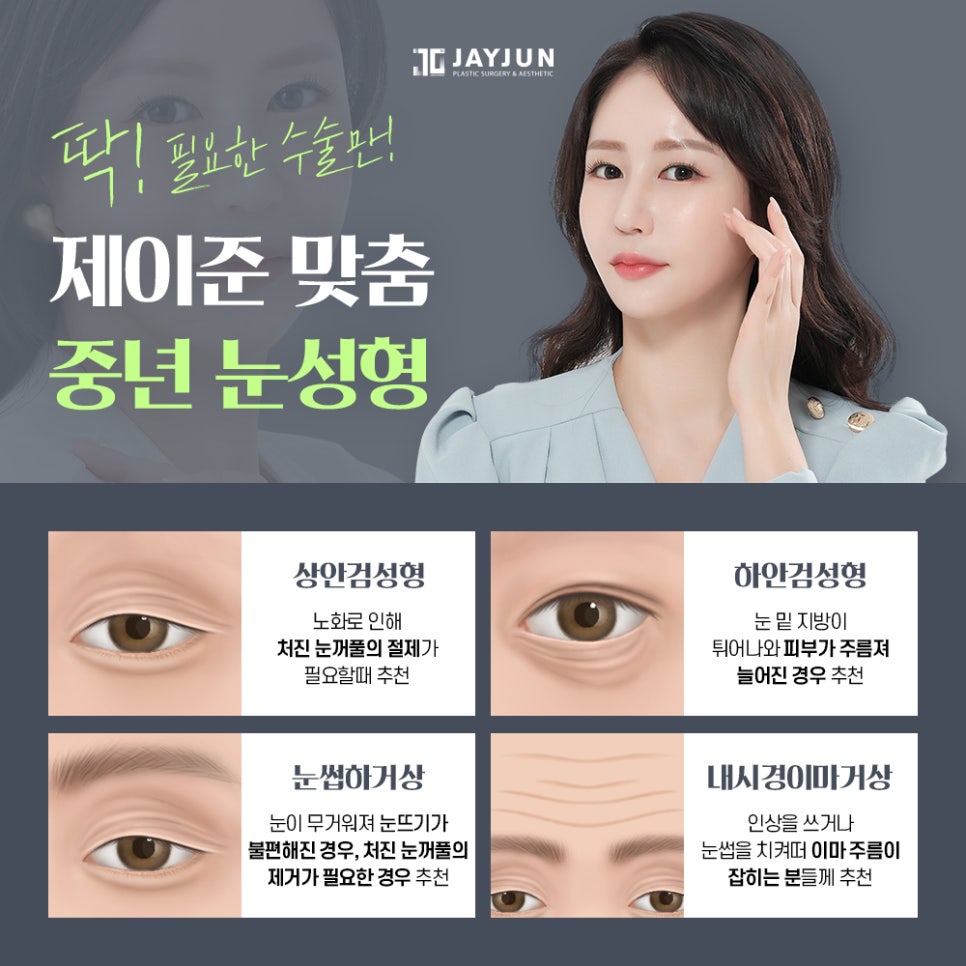 [제이준 성형외과] 미용+기능 동시에 잡는 제이준 중년 눈성형 관련 이미지 2