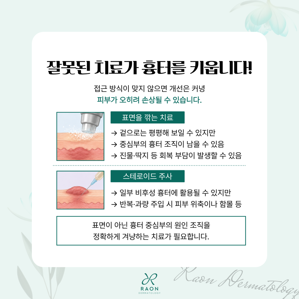 왕십리 피부과 포텐자 원니들 구진성 흉터 및 비후성 반흔 치료는 뭐가 다를까? 관련 이미지 3