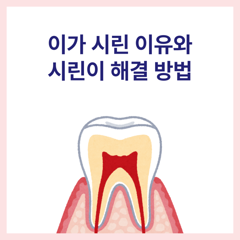 이가 시린 이유와 시린이 해결 방법 관련 이미지 1