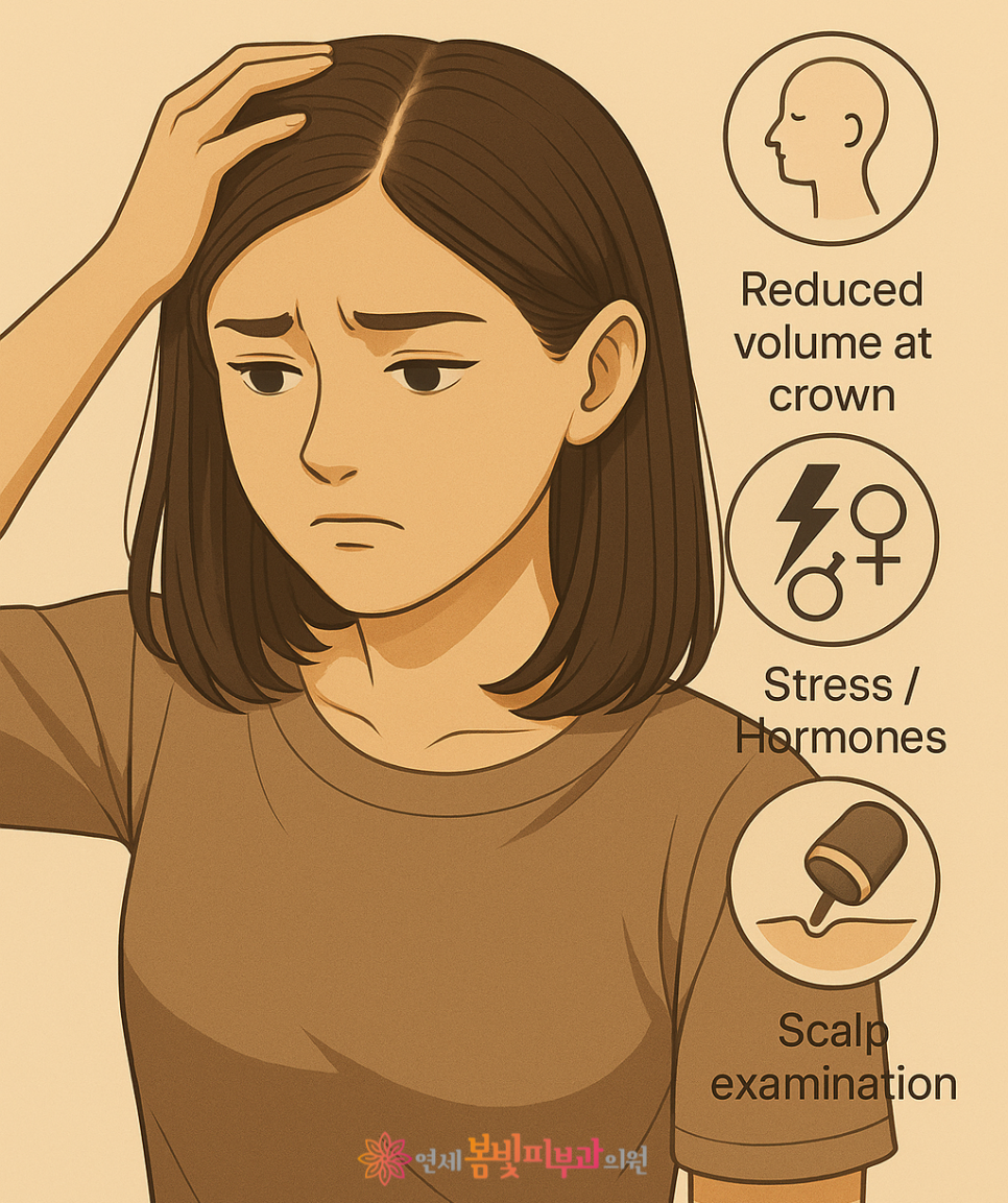 👩&zwj;🦰 머리 가르마가 넓어졌다면? 여성 탈모의 초기 신호 관련 이미지 1