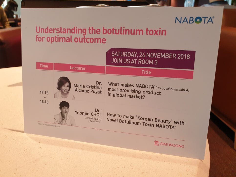 2018 Bangkok ICAD (방콕 국제 미용 피부과 학회) 보톡스 강연 관련 이미지 1