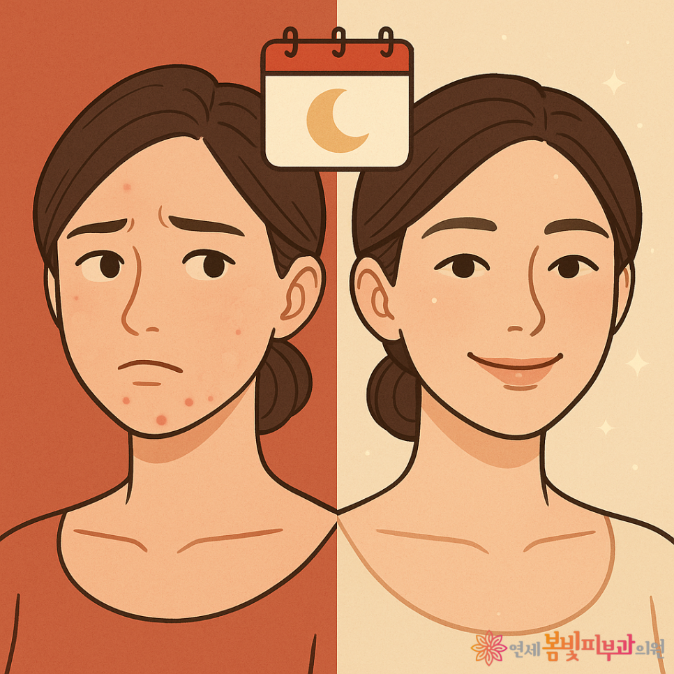 📆 생리 전후로 뒤집어지는 피부, 어떻게 관리해야 할까? 관련 이미지 1