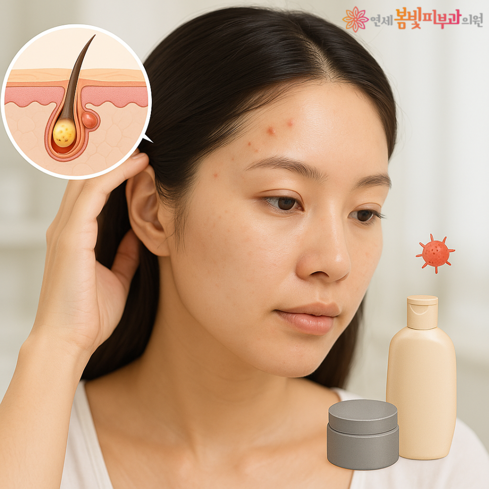 💥 이마와 두피 경계 여드름, 왜 자꾸 재발할까? 관련 이미지 1