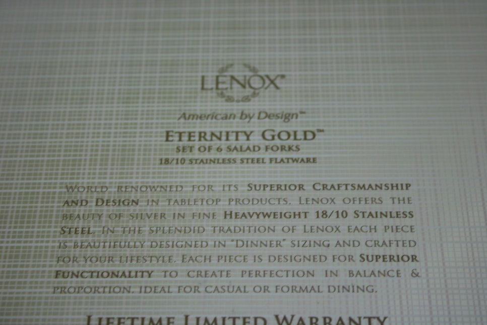 해외직구로 도착한 레녹스 이터니티 골드 포크세트!! 관련 이미지 8