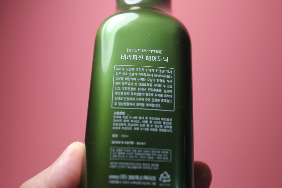 샴푸후에 간편하게 뿌려서 관리하는 두피케어제품 테라피션 헤어토닉 관련 이미지 11