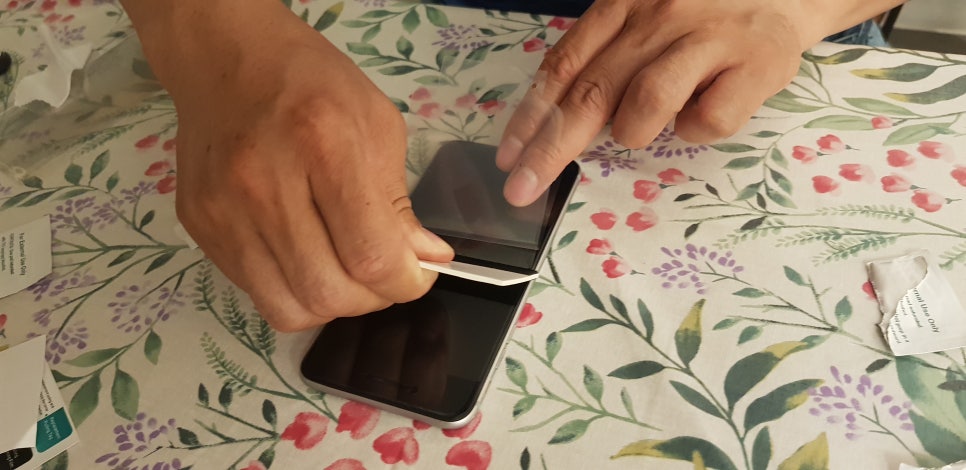 아이폰8+ 액정보호필름 이거 신기할정도! 관련 이미지 13