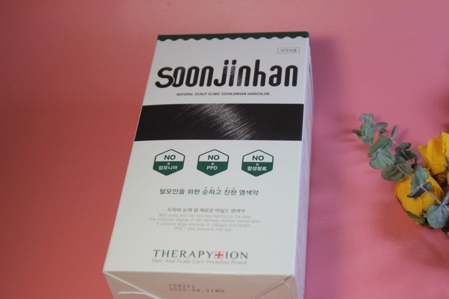 새치염색약 간만에 순하고 진하게 색이 잘나온 테라피션 순진한염색약 관련 이미지 1