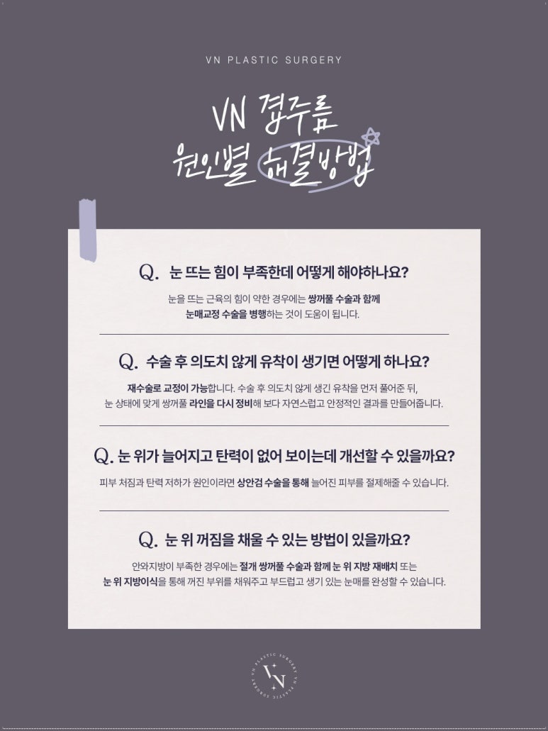 쌍꺼풀 겹주름 없애는법 선천적인 경우와 재수술 사례 관련 이미지 3