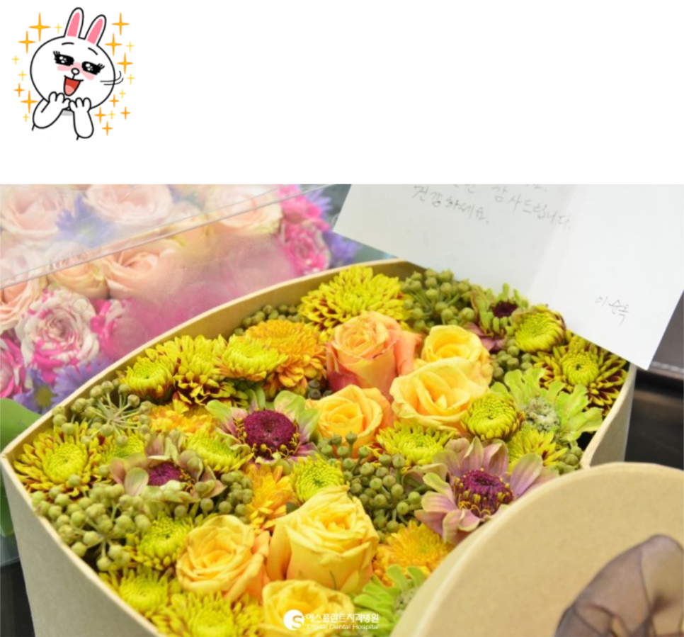 [에스플란트치과병원뼈이식임플란트]백상현원장님앞으로예쁜꽃 선물이도착했어요! 관련 이미지 1