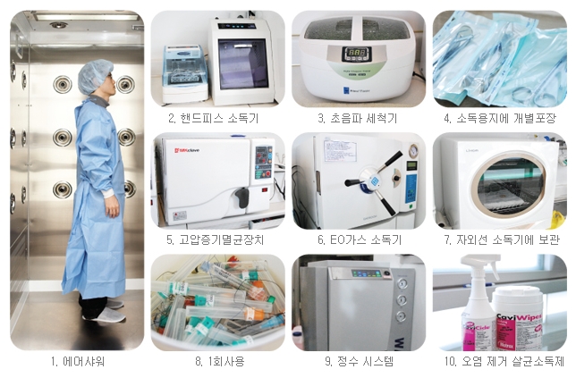 에스플란트치과병원이 특별한 이유 02. 10단계 감염관리 시스템 관련 이미지 1