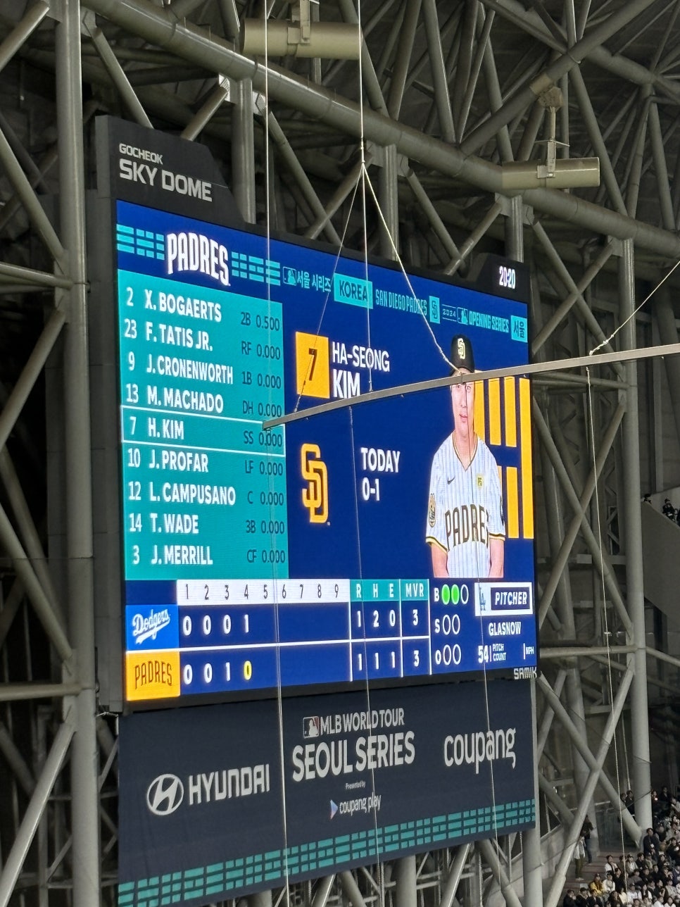메이저리그 서울시리즈 LA다저스vs샌디에고 파드리스 개막전 다녀왔어요! (MLB 오타니 김하성 선수 MLB월드투어 개막전 쿠팡플레이 고척스카이돔 메이저리거인비절라인) 관련 이미지 10