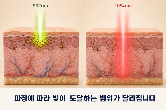 홍대피코토닝, 피콜로 레이저 2가지 파장대의 효과는? 관련 이미지 1