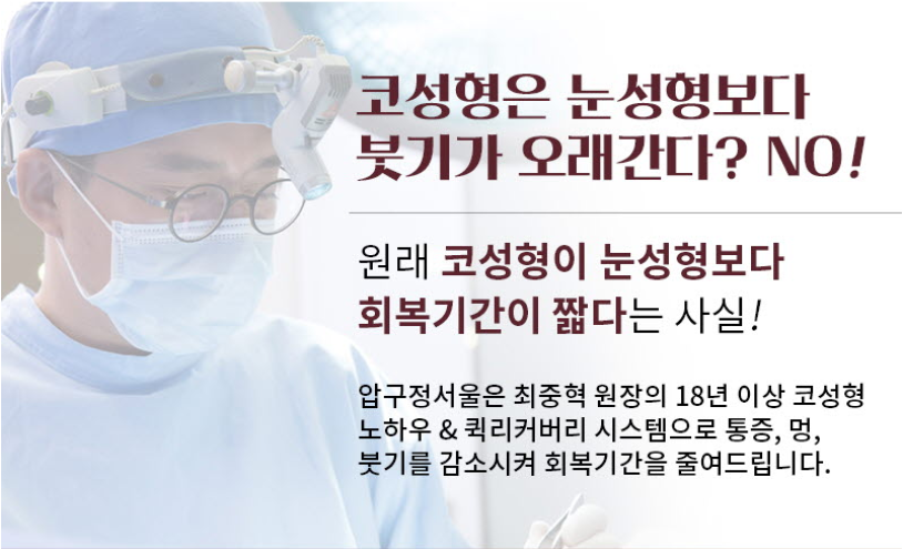 코성형붓기 원래 빨리 빠진다? 관련 이미지 1