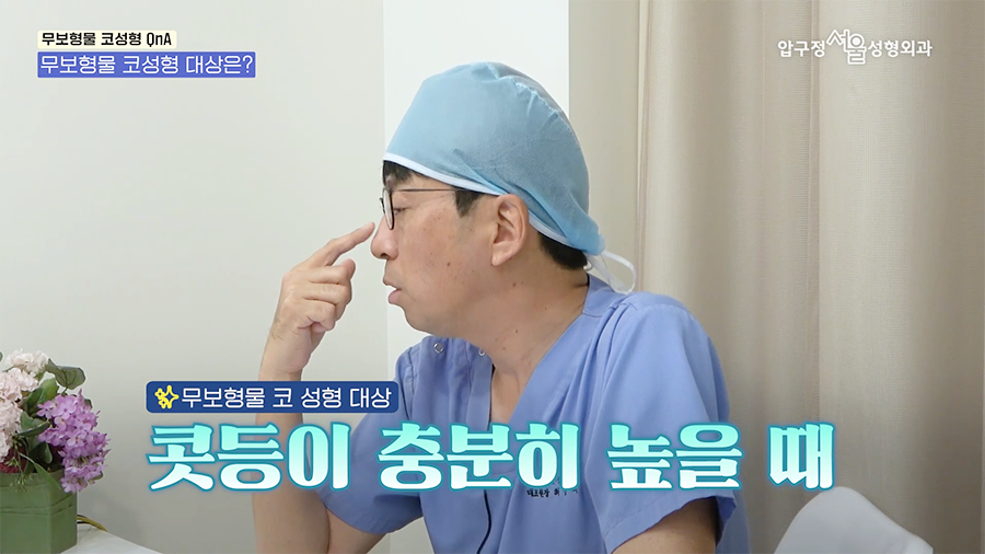 압구정서울성형외과 무보형 코수술 보형물 없이 가능한 코성형의 한계와 장점 관련 이미지 5
