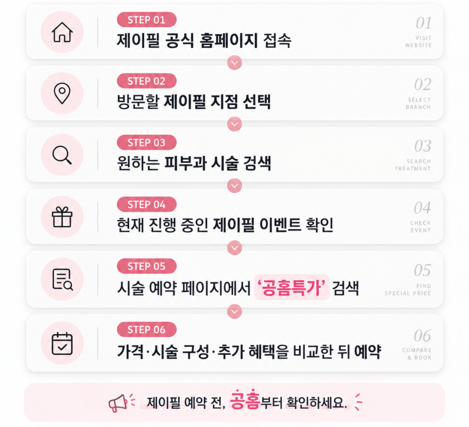 피부과 예약 전 꼭 확인하세요|공식 홈페이지 공홈특가·제이필 이벤트 확인 방법 관련 이미지 8